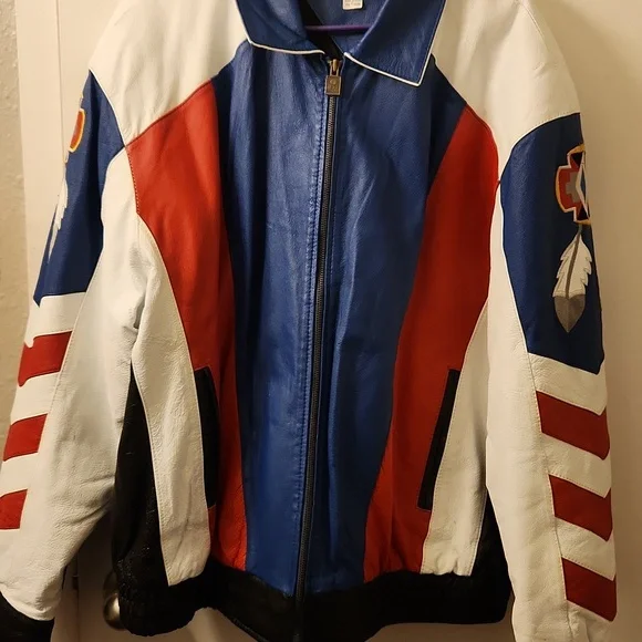 Native in USA Leather Jacket XL